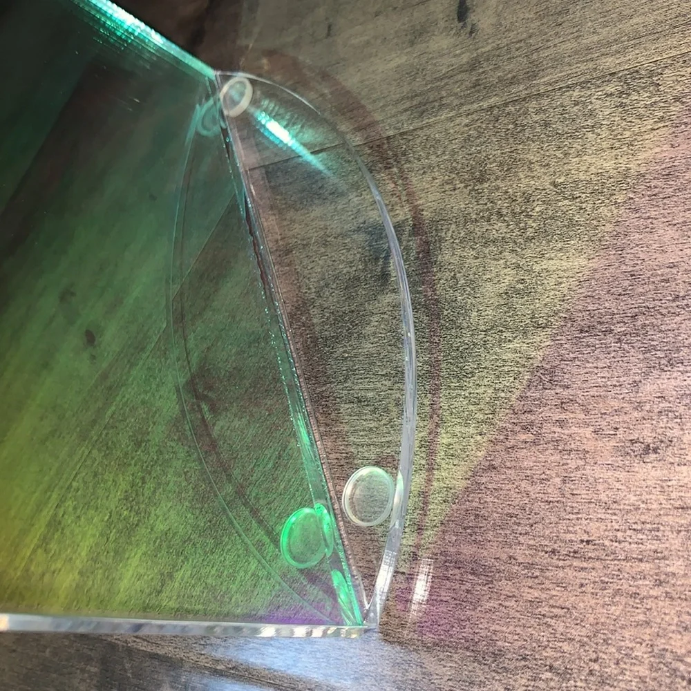 KAMANG HOLOGRAPHIC PET GLASS BOWL FEEDER FOR CATS & DOGS